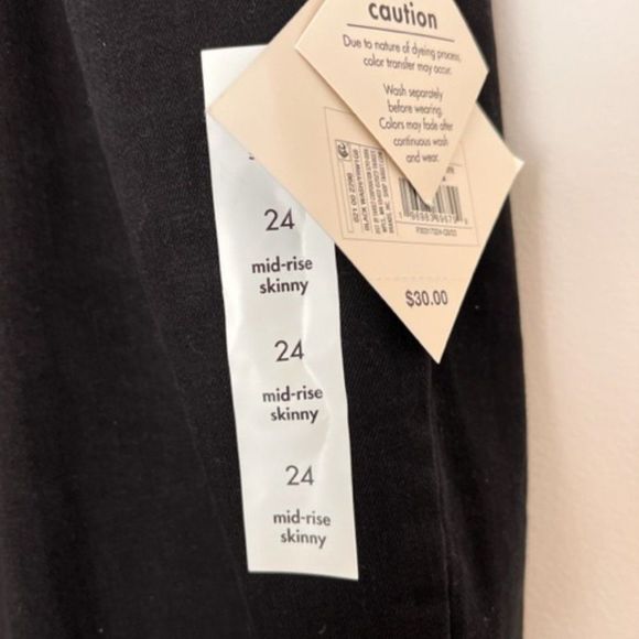 nwt - Ava & Viv mid-rise skinny black jeans - Picture 6 of 7